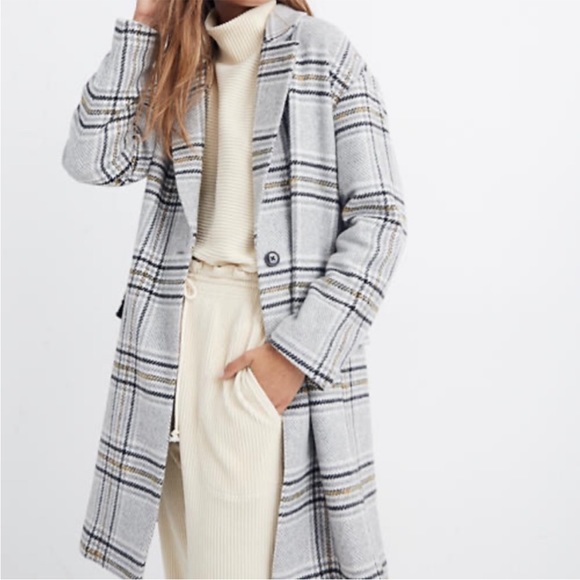 Madewell Jackets & Blazers - NWOT Madewell Plaid Bryant Coat